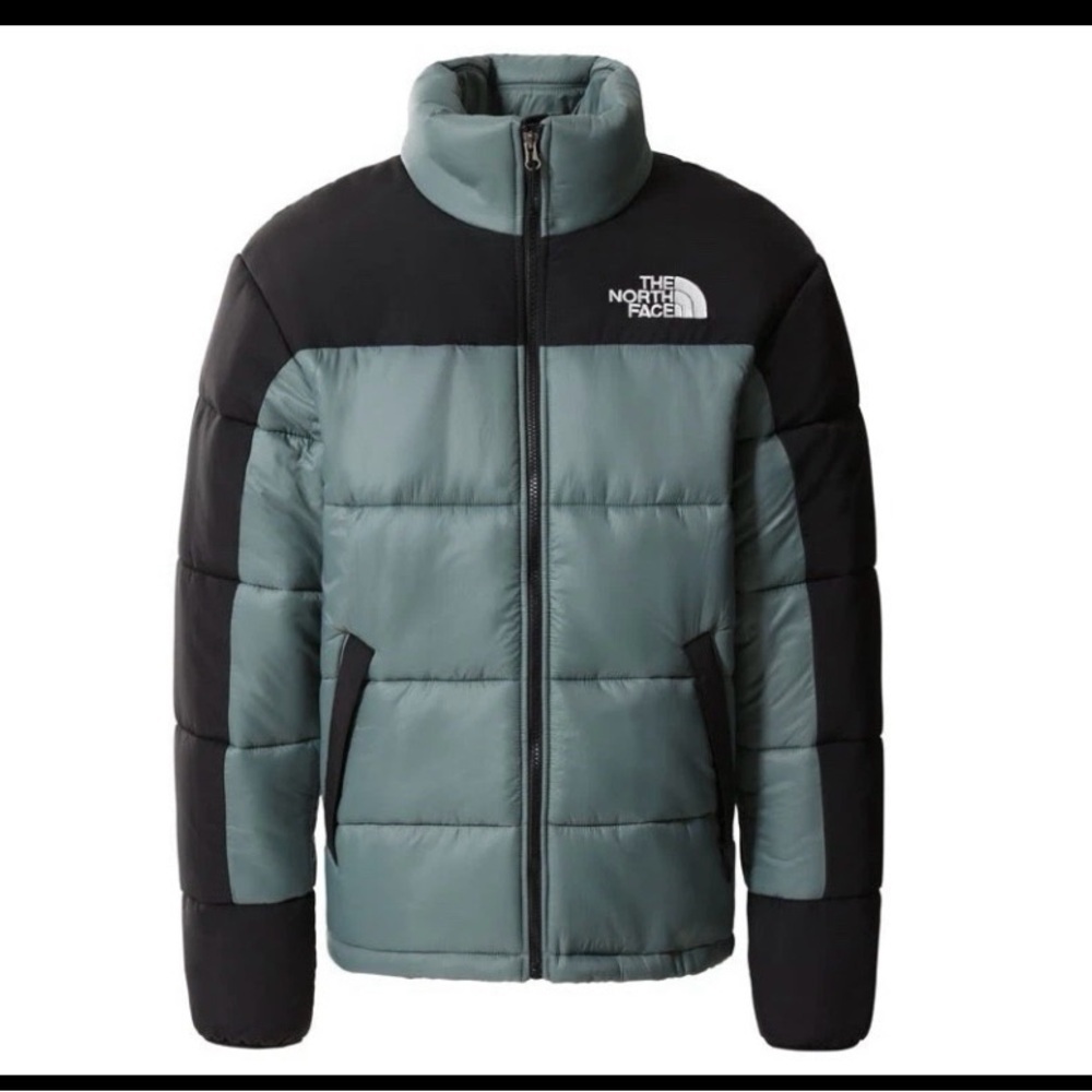 The North Face Green and Black Puffer Jacket